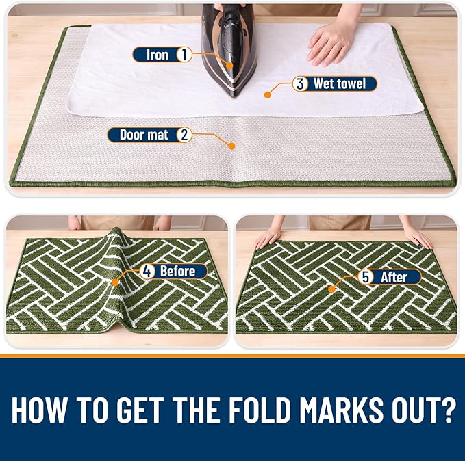 OLANLY Indoor Door Mat, 32x20 Inch, Dirt Resistant and Absorbent, Non-Slip - Image 8