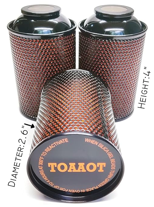 Gun Safe Dehumidifier, Moisture Absorbers, TOAAOT 200g Silica Gel Canister - Image 5