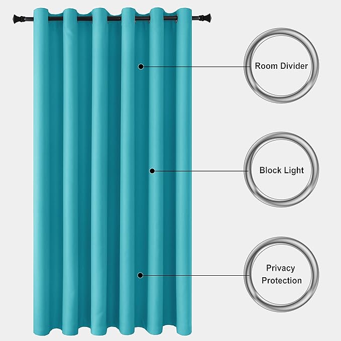 DWCN Total Privacy Room Divider Blackout Curtain - Image 2