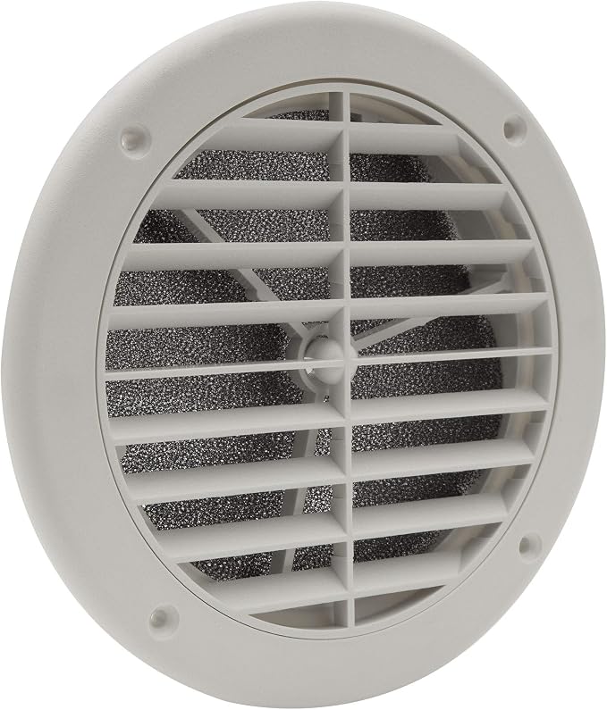 RecPro RV AC Vent 5" Side Vent | Optional Charcoal Filter | White | Camper AC by RecPro