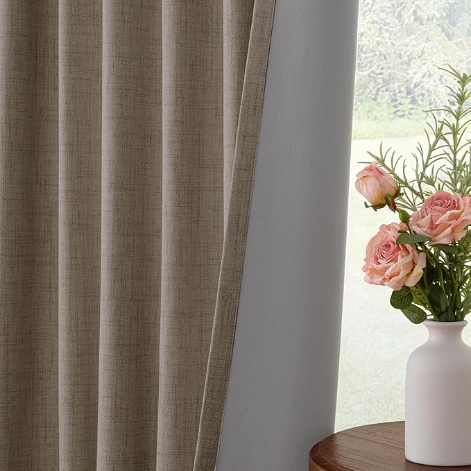 INOVADAY Thermal Sliding Door Curtains 100% Blackout Curtains - Image 5