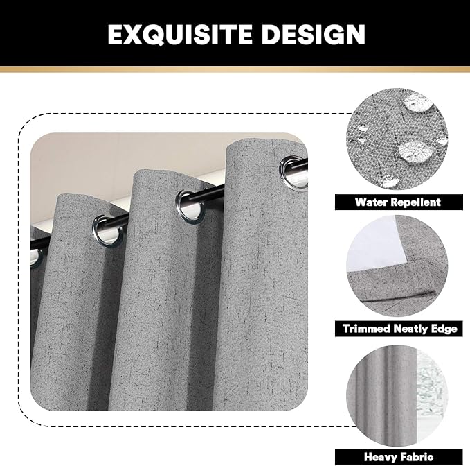 PrinceDeco 100% Blackout Curtains - Image 6