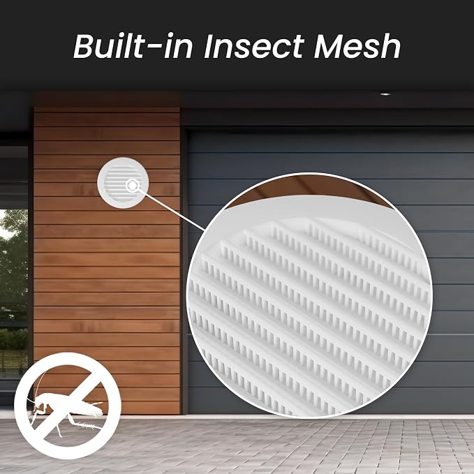 Repa Market 4 Inch Round Brown Vent Cover/Plastic Air Vent Grille - Image 4