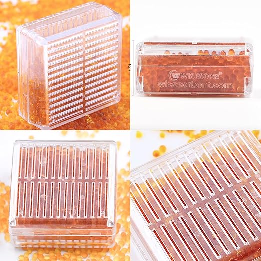 Silica Gel Canister, 45 Gram 6 Packs Hard Plastic Silica Gel Desiccant Canister - Image 3