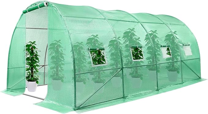 VIVOSUN 13x10x7 Ft. Large Walk in Greenhouse, Garden Plant Hot House by VIVOSUN