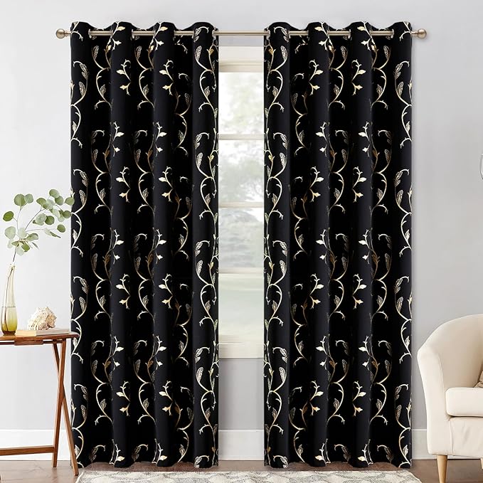 BUHUA Black Blackout Curtains - Image 7