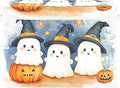 xigua Cute Cartoon Ghosts Storage Bins by LLCxigua