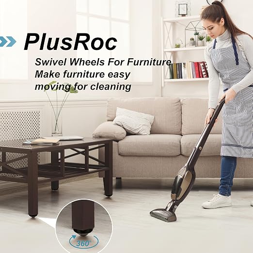 PlusRoc 8 Pack Self Adhesive Caster Wheels 1 Inch - Image 4
