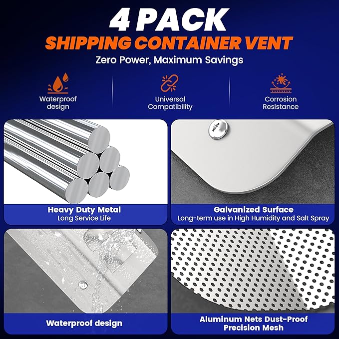 4pcs Shipping Container Vent, Shipping Container Vents - Image 3