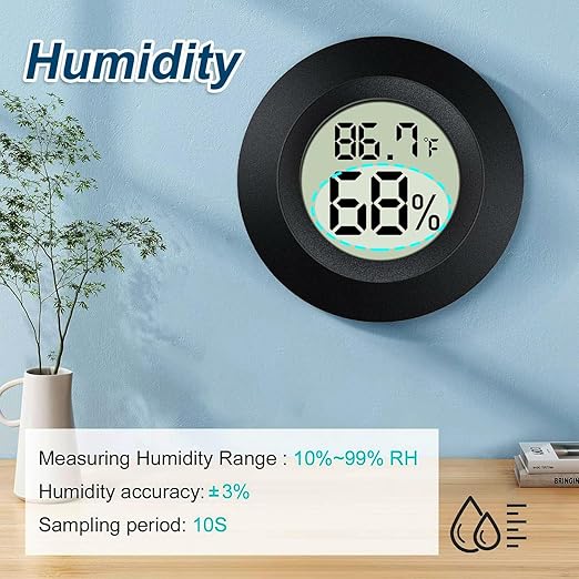 2 Pack Mini Digital Hygrometer Gauge Indoor Thermometer, LCD Monitor - Image 4