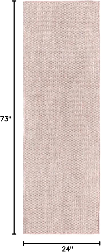 Unique Loom Collection Casual Transitional Solid Heathered Indoor/Outdoor - Image 2