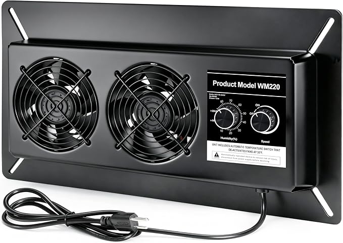 220 CFM Crawl Space Vent Fan by WARMOASIS