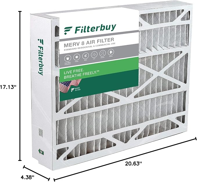 Filterbuy 17.5x21x5 Air Filter MERV 8 Essential Dust & Allergy Defense - Image 10
