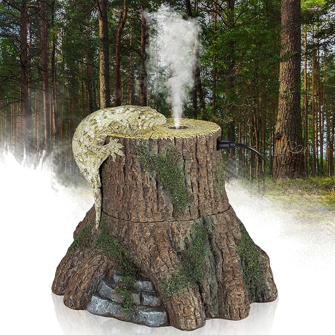 REPTIZOO Reptile Humidifier Fogger, Tree Trunk Humidifier by REPTIZOO