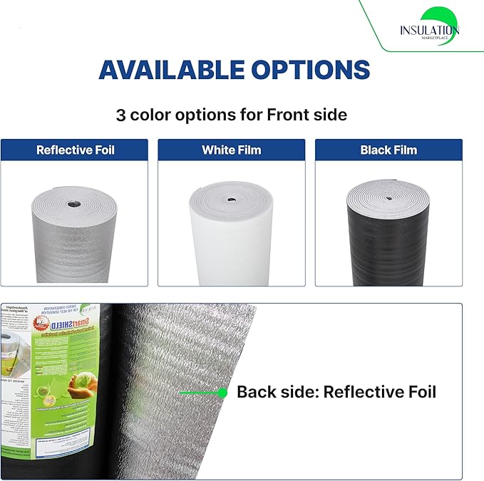 SmartSHIELD -10mm 48" x 25ft R20 Reflective Insulation roll, Foam Core Radiant - Image 4