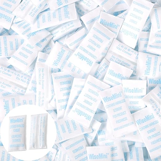 0.5 Gram 500 Pack Silica Gel Packs, Dessicant Packets, Moisture Absorbers by Wisesorb