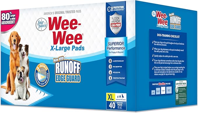 Four Paws Wee-Wee Superior Performance Unscented Extra-Large Pee Pads by FourPaws