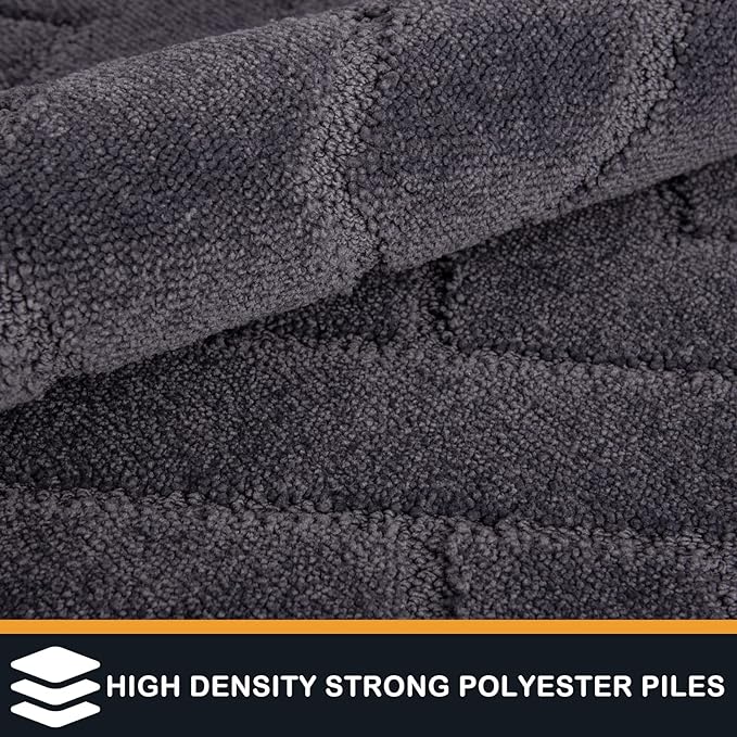 PURRUGS Dirt Trapping Door Mat 24" x 59", Non-Slip Machine Washable Entry Rug - Image 3