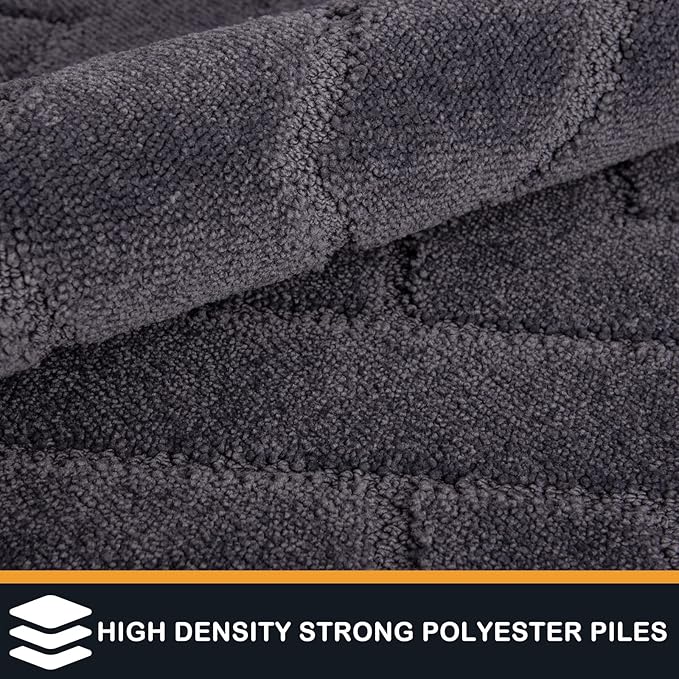 PURRUGS Dirt Trapping Door Mat 32" x 70", Non-Slip Machine Washable Entry Rug - Image 3