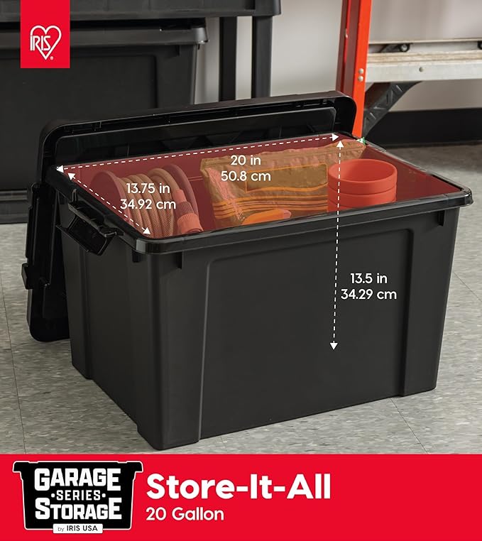 IRIS USA 20 Gallon Lockable Storage Bins - Image 3