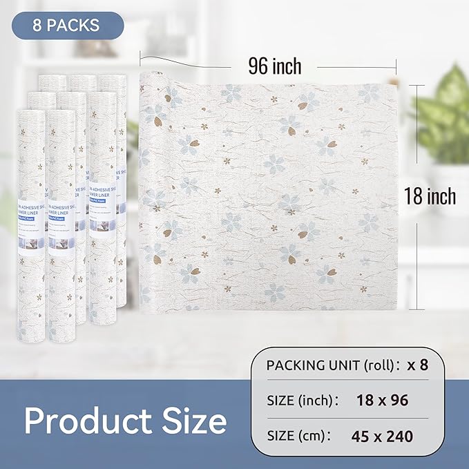 FIFTY FEET 18"x96" Non-Adhesive Shelf Liner - Image 5