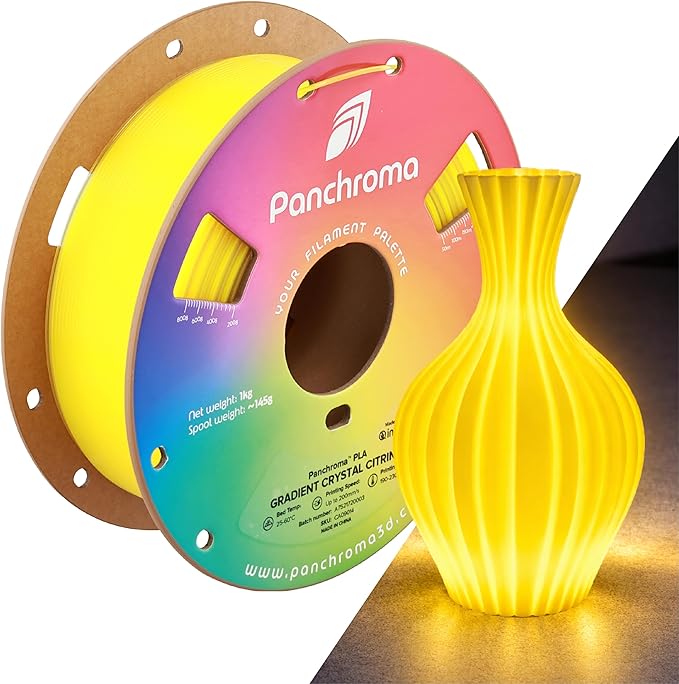 Polymaker Panchroma Gradient PLA Translucent Yellow and Clear 3D Printing by Polymaker
