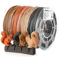 AMOLEN Wood PLA Filament Bundle 3D Printer Filament Wood Sets, 3D Printing by AMOLEN
