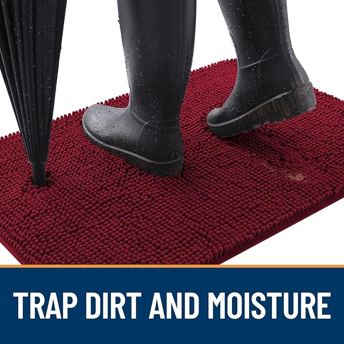OLANLY Dog Door Mat for Muddy Paws 30x20, Absorbs Moisture and Dirt, Absorbent - Image 2