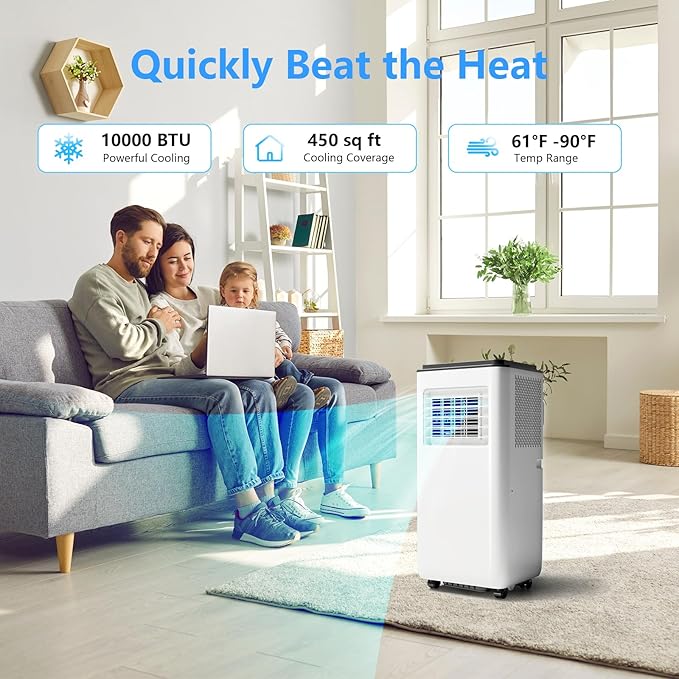10, 000 BTU Portable Air Conditioner 3IN1 AC Unit - Image 2