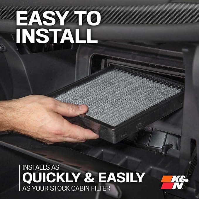 K&N LIFETIME Cabin Air Filter: Washable, Clean Air - Image 10