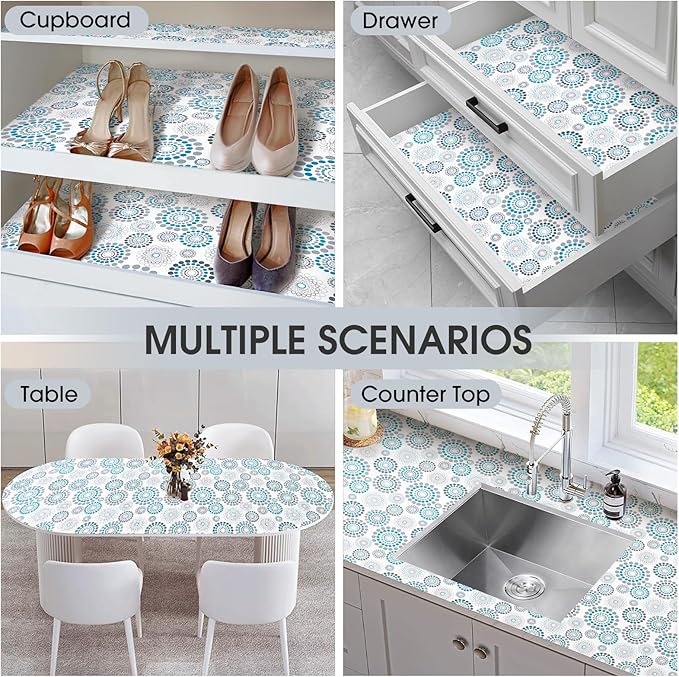 Drawer and Shelf Liner, Non-Slip Kitchen Cabinet Liners Non-Adhesive Thick - Image 9