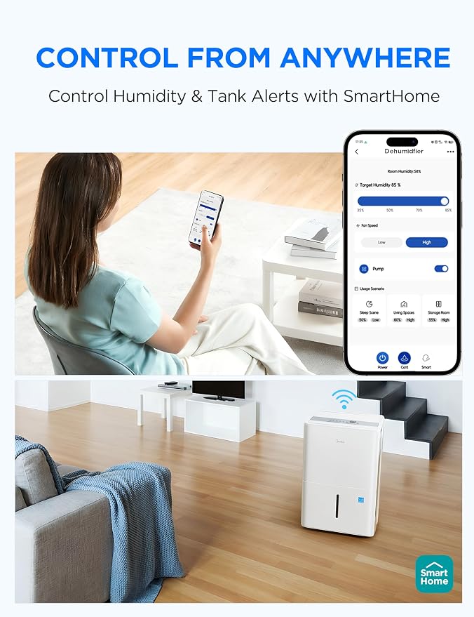 Midea 3, 000 Sq. Ft. Dehumidifier - Image 3