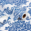 RAY STAR Shelf Liner, Non Adhesive Vintage Navy Blue Floral Cabinet Liner by RAYSTAR
