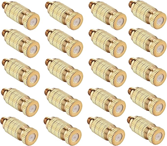 20pcs High Pressure Atomizer Nozzle Brass Misting Nozzles by wexecon