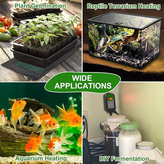 Seedling Heat Mat, MET Certified Waterproof Durable Germination Station Heat Mat - Image 5