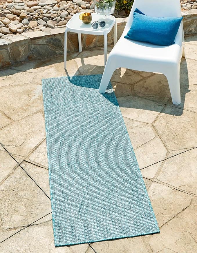 Unique Loom Collection Casual Transitional Solid Heathered Indoor/Outdoor by UniqueLoom