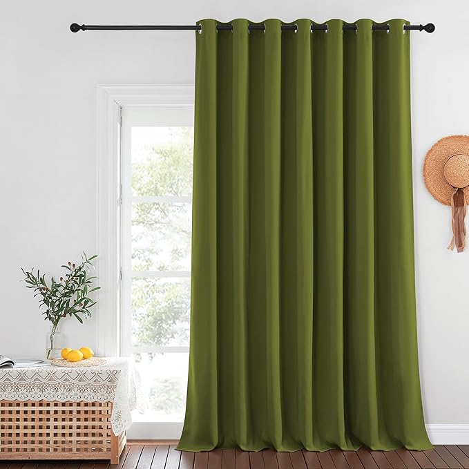NICETOWN Patio Door Curtain Sound Blocking, Bedroom Privacy Room Divider Curtain by NICETOWN