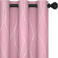 Deconovo Pink Blackout Curtains by Deconovo