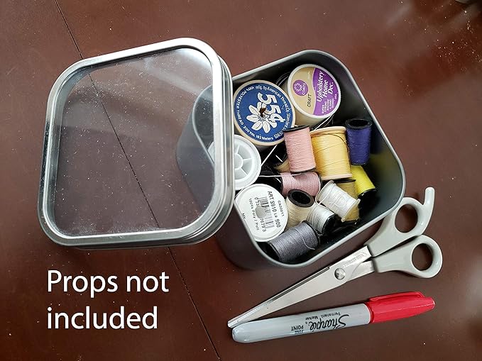 Square Metal Tin Box Storage Containers - Image 4