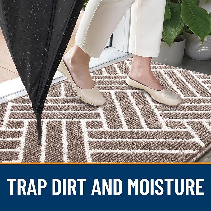 OLANLY Indoor Door Mat, 32x20 Inch, Dirt Resistant and Absorbent, Non-Slip - Image 2