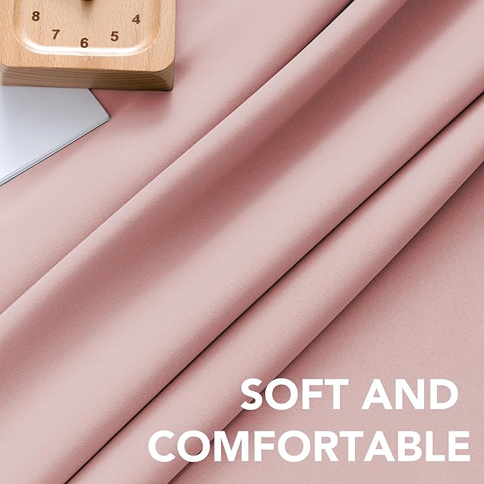 H.VERSAILTEX Baby Pink Blackout Curtains - Image 5
