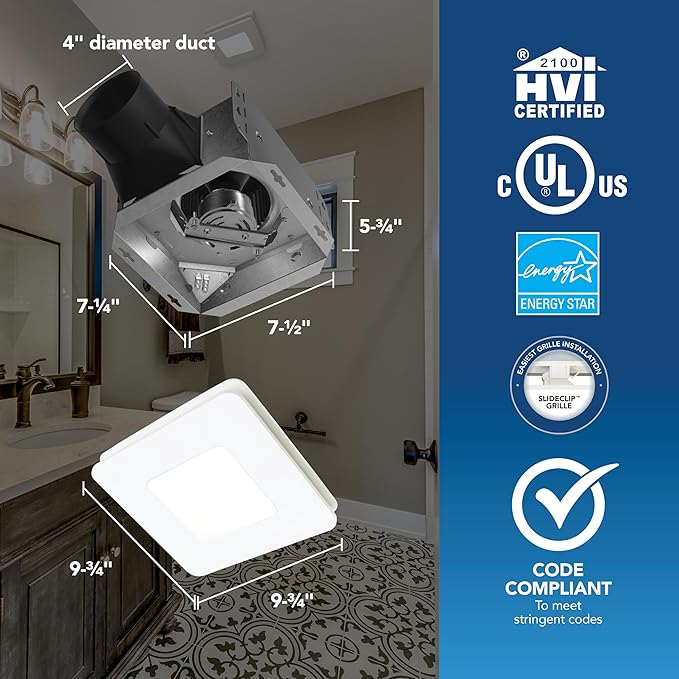 Broan-NuTone Bathroom Exhaust Fan - Image 4