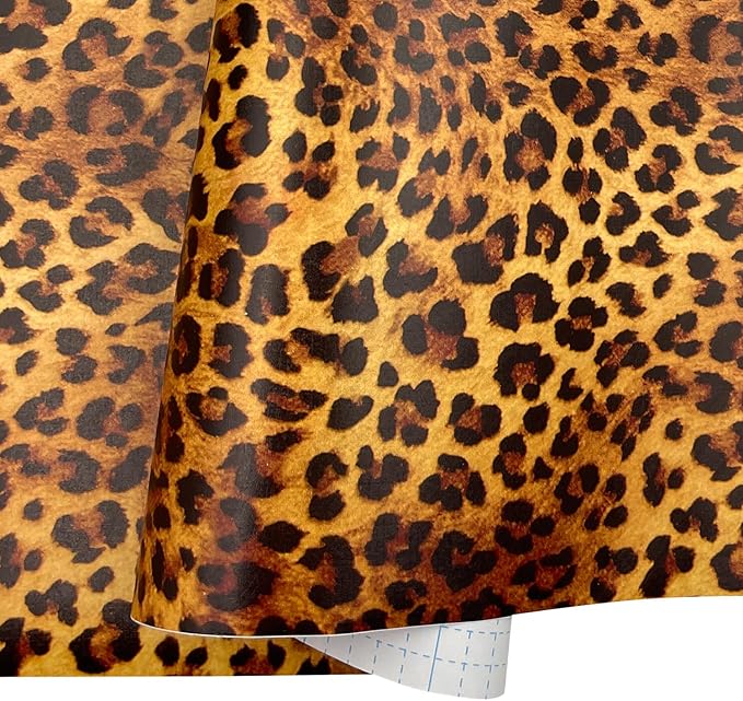 Sexy Leopard Print Self-Adhesive Shelf Drawer Liner Moisture Proof PVC Mat - Image 5