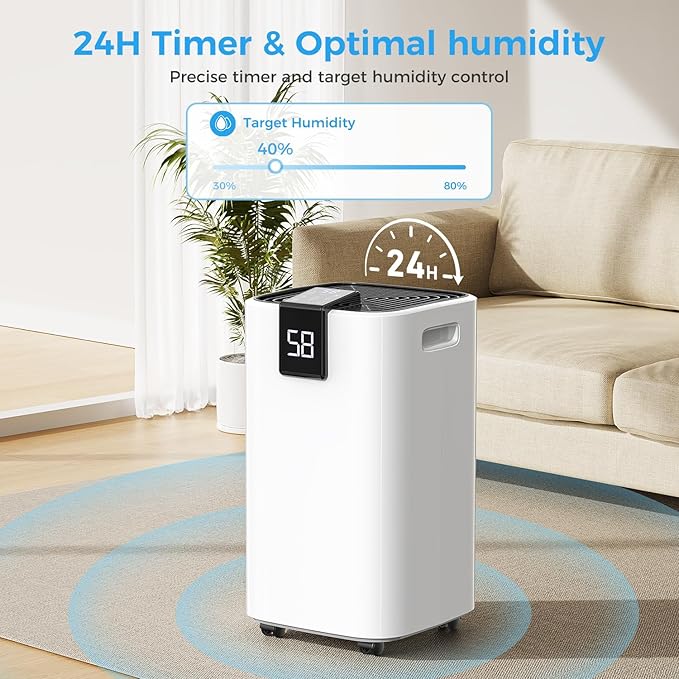 4000 sq.ft Dehumidifier for Basement, Trazico 45 Pint Dehumidifiers for Home - Image 6