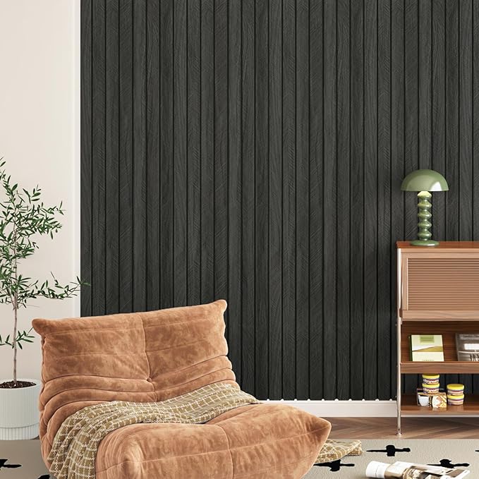 200"x23.6" 3D Wood Panels for Interior Wall Decor Peel and Stick Acoustic Wood - Image 2