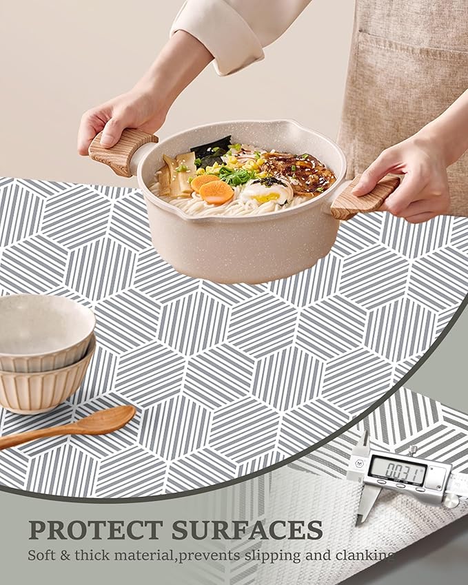 Shelf Liner for Kitchen Cabinet 11.8In x 30FT, Non-Adhesive Cabinet Liners Slip - Image 7