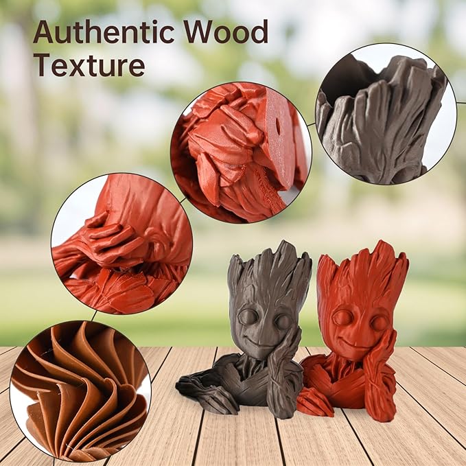 Wood Filament 1.75 3D Printer Filament, Dimensional Accuracy +/- 0.03 mm - Image 4