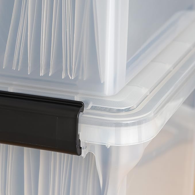 IRIS USA File Box WeatherPro File Organizer Plastic File Box - Image 7