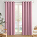 NICETOWN Room Darkening Draperies Curtains Panels, 2 Panels Rouge Pink W52 x L84 by NICETOWN