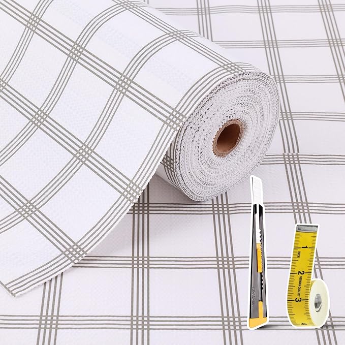 Drawer and Shelf Liner for Kitchen Cabinet: 23.6 in X 20 Ft Non Slip Waterproof by Kimhan